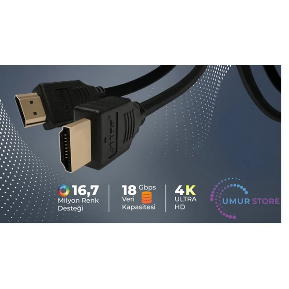 HDMI 2.0 4K Ultra Hd 60 Hz Ses ve Görüntü Aktarım Kablosu 30 Metre - Resim 3