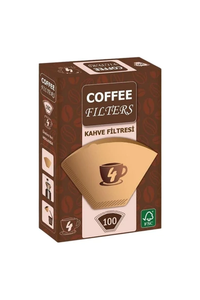 Caffeo Filters NO4 100 Adet Kahve Filtre Kağıdı x 2 Adet - 2