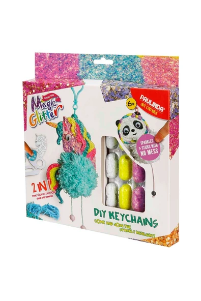 Hobi Set Magic Glitter Anahtarlık 2 IN 1 Set - 5
