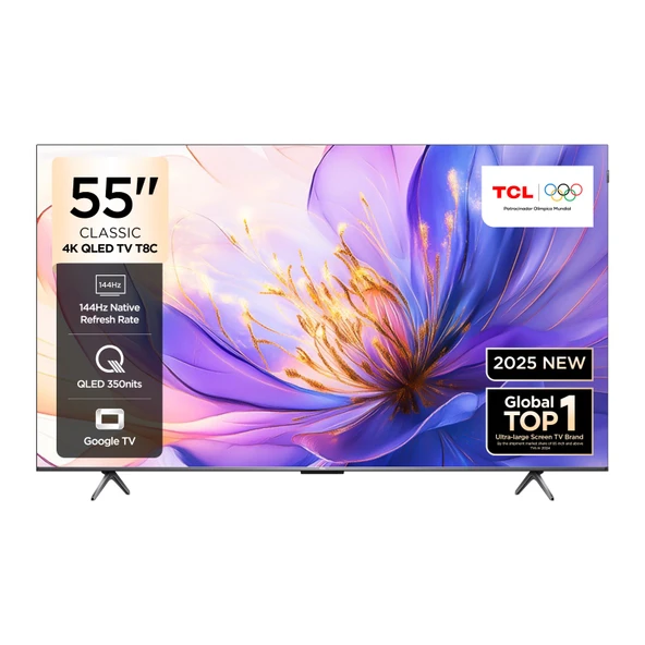 TCL 55T8CGTV 4K QLED 55" 144HZ GOOGLE TV