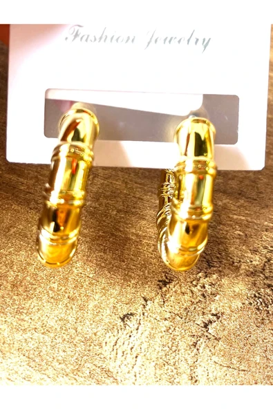 Monalisa Home Gold Renk Lüks Gösterişli Figürlü  Küpe ürün görseli 1