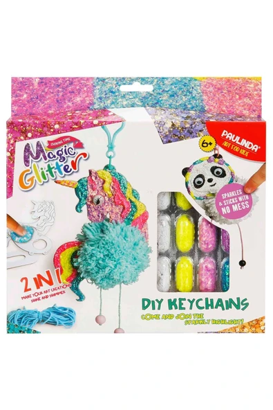 Hobi Set Magic Glitter Anahtarlık 2 IN 1 Set - 2