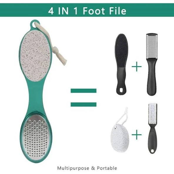 Premium Ayak Topuk Bakım Törpüsü Güzellik 4 in 1 Multifonksiyonel Ayak Topuk Bakım Aleti ürün görseli 1