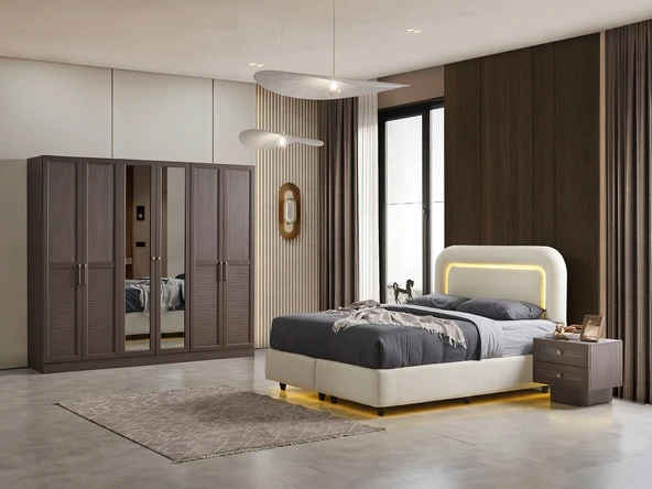 REBEKA MDF YATAK ODASI TAKIMI ürün görseli 1