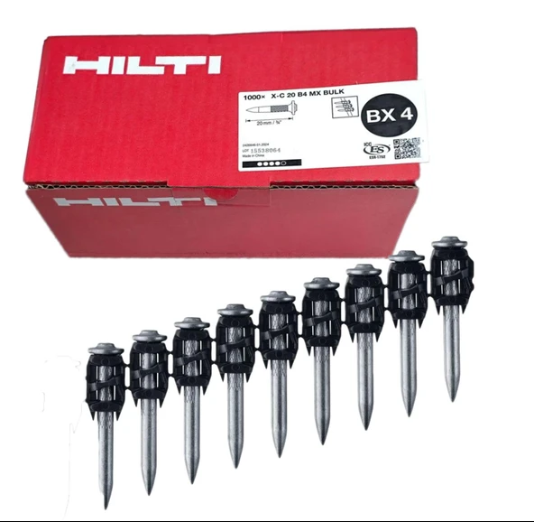Hilti 1000li Paket BX 4-22 Tabanca Çivisi 27 MM