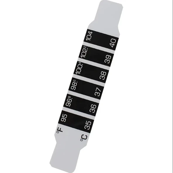 Premium Seri Güvenilir Hızlı Bükülebilir Taşınabilir Tek Kullanımlık Şerit Ateş Ölçer 5 Adet - Resim 3