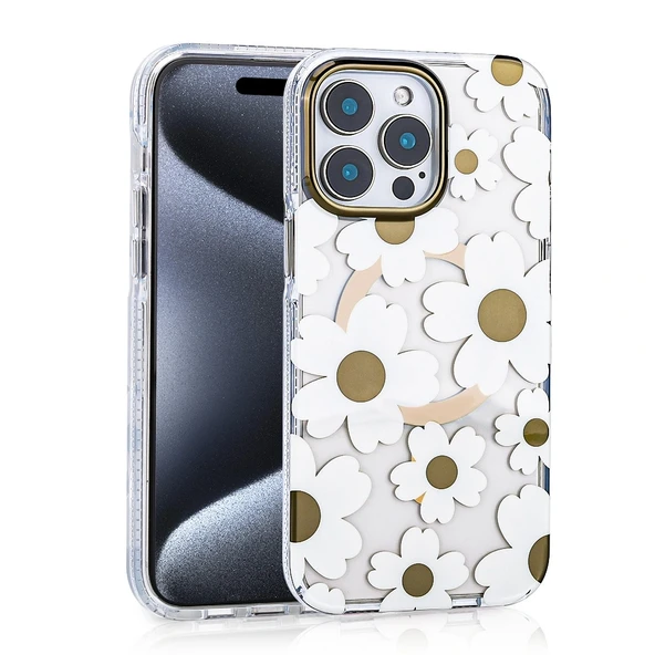 iPhone 15 Pro Max Kılıf M-safe Şarj Özellikli Papat Kapak - Resim 4