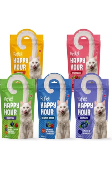 Reflex Happy Hour 5 Çeşit Kedi Ödül Maması - 1