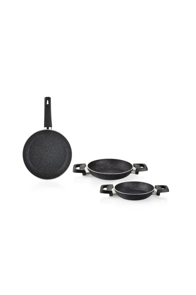 Schafer Dark Storm 3 Lü Tava + Sahan Seti-Siyah - 5