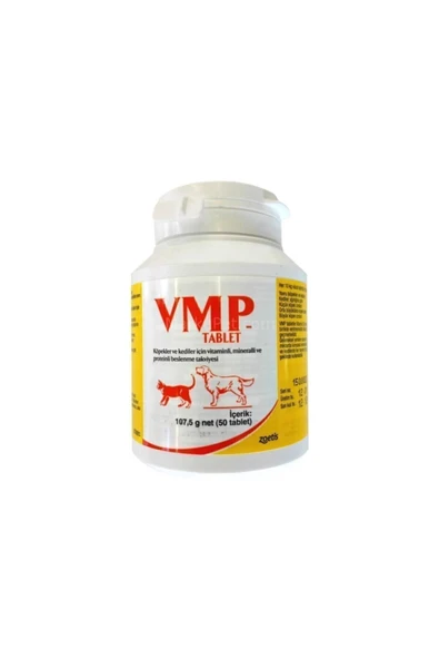 ZOETİS Vmp Tablet 50 Adet Kedi Köpek Vitamin Mineral Protein Beslenme Ve Tüy Dökülme Önleyici Tablet - 1