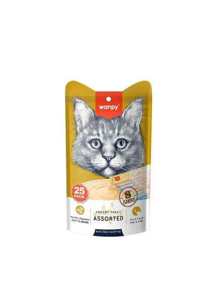 Wanpy Karışık Sıvı Kedi Ödülü 25*14 gr - 1