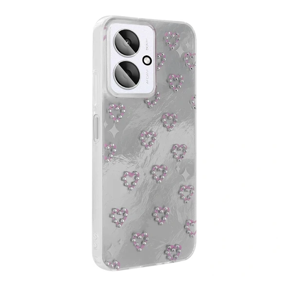 Xiaomi Poco C65 Kılıf Kamera Korumalı Figürlü Ponti Silikon Kapak - Resim 8