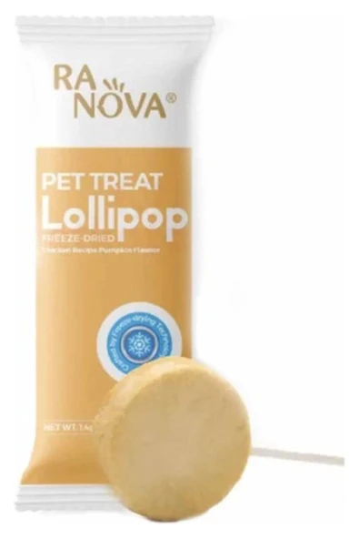 RANOVA Tavuklu Ve Balkabaklı Sındirim Desteği Lolipop Kedi Ödülü 1.4 gr - 1