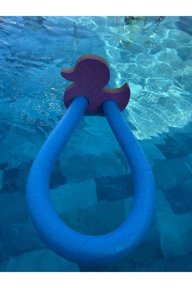 Çocuklar İçin Yüzme Öğrenme Yardımcısı, Kilitli Deniz Makarnası Mavi (Kilidi Ördek) - 2
