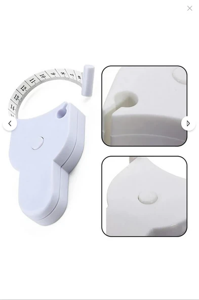 Ergonomik Vücut Ölçüm Mezurası Otomatik Kilitli, Pratik ve Hassas Ölçüm Aracı - 4