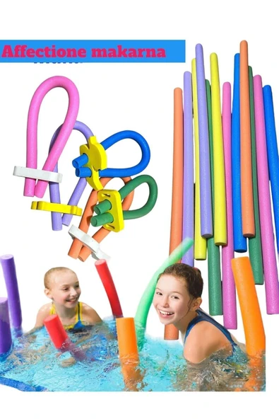 Kilitli Havuz Makarnası Deniz Makarnası Pembe Kilit Maviuzunluk: 155cm 6,5 Cm - 2