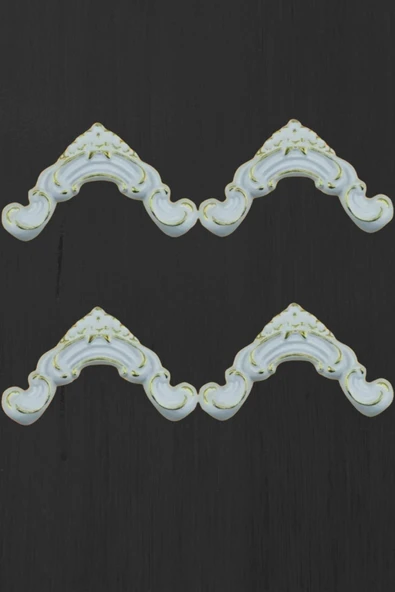 MİVA KONSEPT Dekoratif Poliüretan 2.5 CM Uyumlu Duvar Çıtası 4LÜ Köşe Motifi (SET 114-4) ürün görseli 1