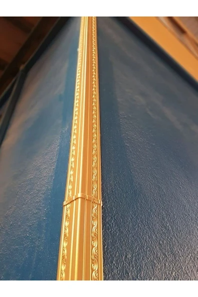MİVA KONSEPT Dekoratif Poliüretan Duvar- Tavan  Köşe Profili Çıtası Altın Renk (EN:4X4 CM-BOY:100 CM)- Duvar Süsü - Resim 7