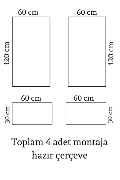 DECOGOLD Decozza Dekoratif Boyanabilir 2,5 Cm Duvar Çıtası Hazır Kesimli Paket - Resim 2