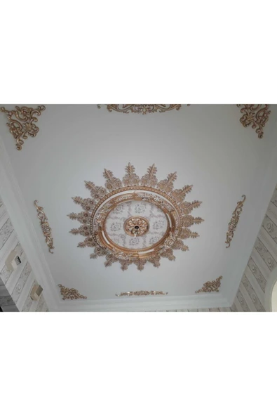 SepetteBiz Decogold  Oval Bronz Saray Tavan 90 cm - Resim 3