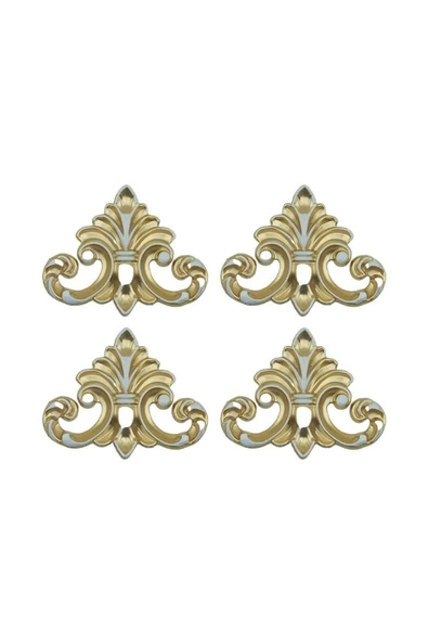 DECOZZA Dekoratif Bronz 4'lu Motif Paketi ürün görseli 1