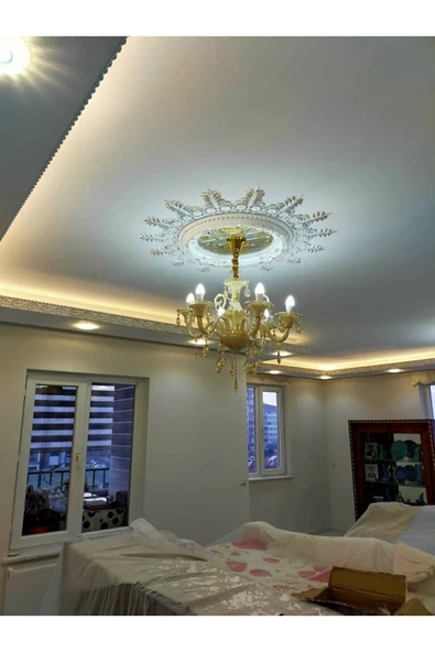 SepetteBiz Decogold  Oval Bronz Saray Tavan 90 cm - Resim 5