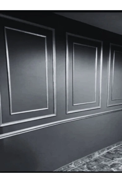 MİVA KONSEPT GÜMÜŞ (SİLVER) RENK DEKORATİF POLİÜRETAN DUVAR ÇITASI -2 Lİ HAZIR ÇERÇEVE SETİ - Resim 3
