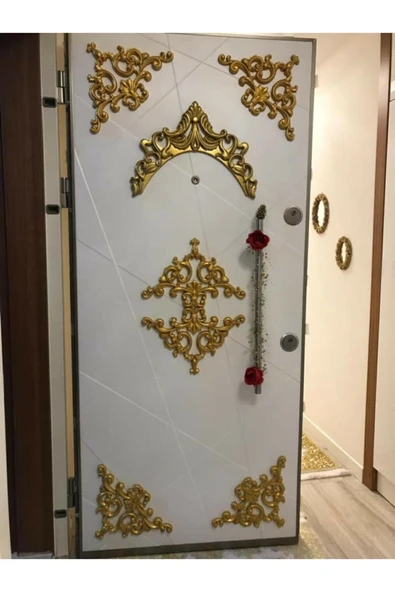 Decomarket Decogold Saray Tavan Köşe Motif 41*26 Cm Bronz - Resim 5