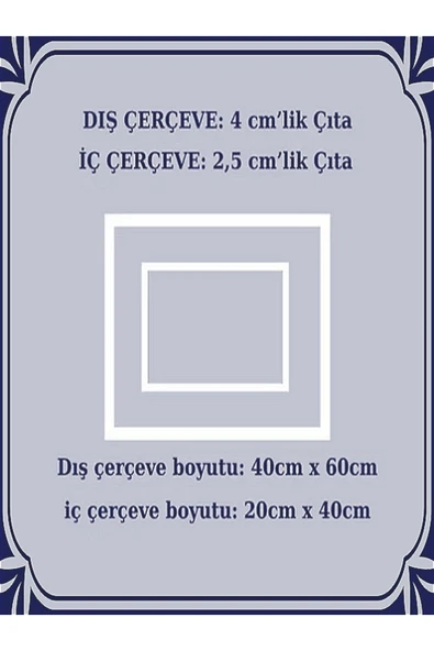 MİVA KONSEPT DEKORATİF BOYANABİLİR POLİÜRETAN DUVAR ÇITASI- (2'Lİ KORİDOR ÇERÇEVESİ -4 CM VE 2.5 CM -DUVAR SÜSÜ) - Resim 2