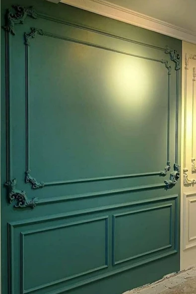 DECOZZA Bronz 4 Cm Çıta Uyumlu Dekoratif 4'lu Köşe Motifi Seti - Resim 3