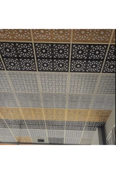 MİVA KONSEPT 60X60 CM ASMA TAVAN UYUMLU LED DÖŞENEBİLİR TAVAN PANELİ- GÜMÜŞ RENK - Resim 4