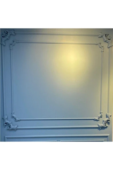 DECOZZA Bronz 4 Cm Çıta Uyumlu Dekoratif 4'lu Köşe Motifi Seti - Resim 4