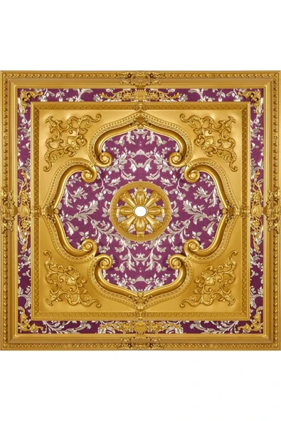 DECOGOLD Kare 120*120 Altın Saray Tavan ürün görseli 1