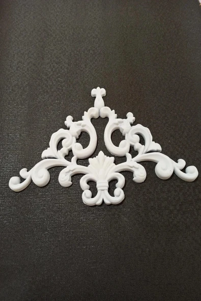 MİVA KONSEPT Dekoratif Poliüretan Tavan-Duvar-Kapı-Mobilya Köşe Motifi (27X18 CM) - Resim 2