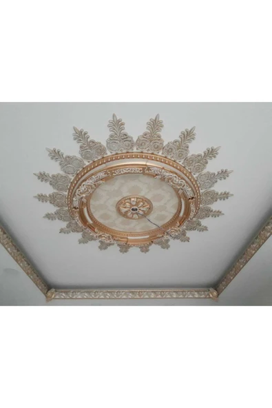 SepetteBiz Decogold  Oval Bronz Saray Tavan 90 cm - Resim 2