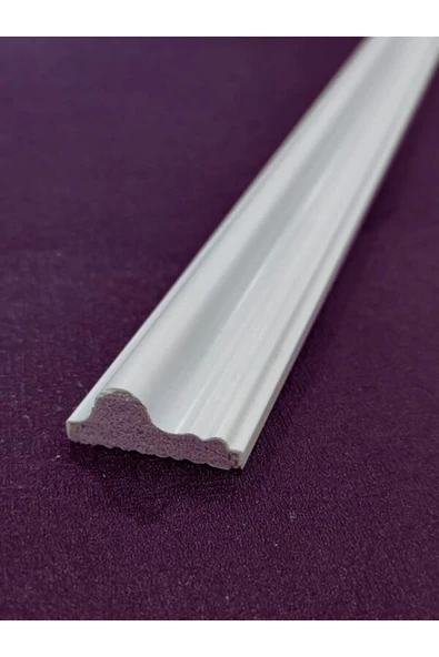 MİVA KONSEPT DEKORATİF BOYANABİLİR 4 CM  EĞİMLİ POLİÜRETAN DUVAR ÇITASI (EN 4 CM UZUNLUK :240CM) ürün görseli 1