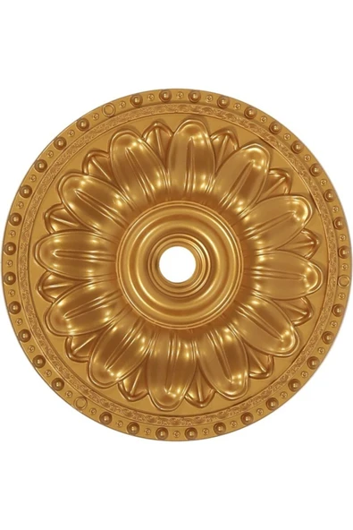 Decomarket 40*40 Cm Dekoratif Estetik Tekli Avize Göbeği Altın ürün görseli 1