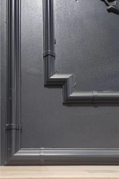 DECOZZA Bronz 2,5 Cm Çita Uyumlu Dekoratif 4'lu M Köşe Motif Seti - Resim 5