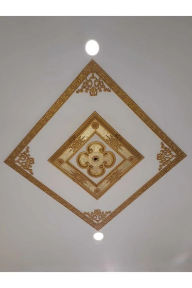 Decomarket Decogold Saray Tavan Köşe Motif 41*26 Cm Altın - Resim 2