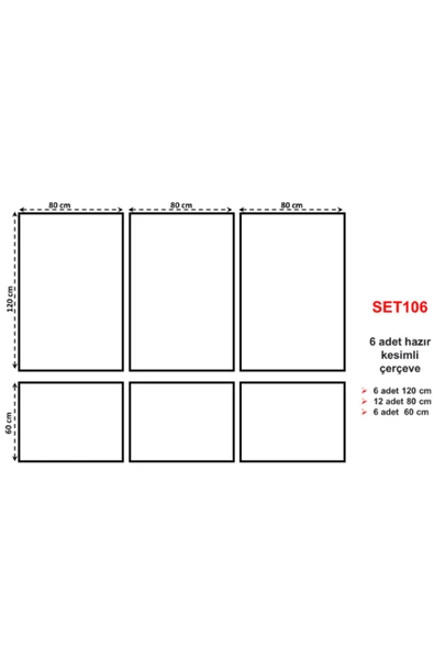DECOZZA Boyanabilir Duvar Çıtası Hazır Çerçeve (4 Cm-df401) - Resim 3