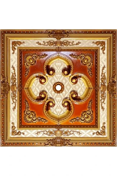 DECOGOLD Kare 90*90 Kahve Eskitme Saray Tavan ürün görseli 1