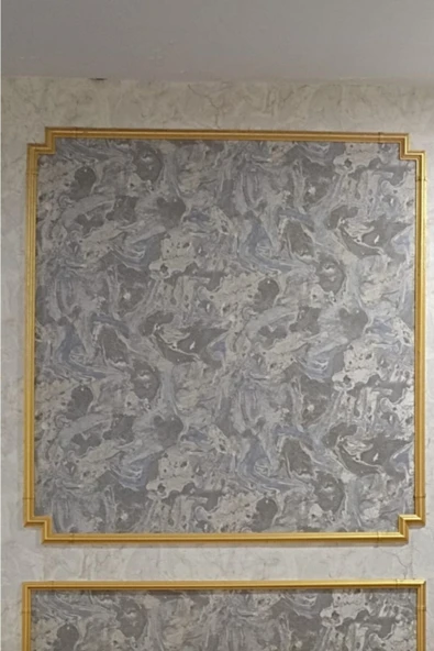 DECOZZA Bronz 2,5 Cm Çita Uyumlu Dekoratif 4'lu M Köşe Motif Seti - Resim 4