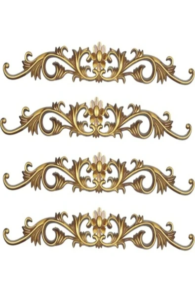 MİVA KONSEPT DEKORATİF POLİÜRETAN TAVAN-DUVAR-MOBİLYA -DEKOR-KAPI PAPATYA 4 LÜ MOTİF SET (10 CM X 65 CM) ürün görseli 1