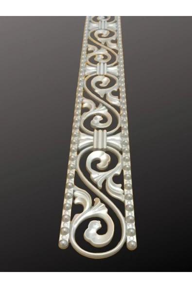 MİVA KONSEPT Poliüretan Dekoratif  Duvar&Tavan Çıta Bordürü -Gümüş Renk  (EN:10 CM-BOY:100 CM)-Duvar Süsü ürün görseli 1