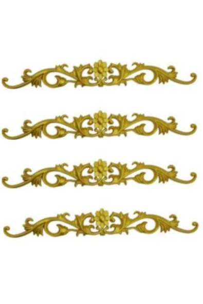 DECOZZA Dekoratif Beyaz 4'lu Motif Paketi ürün görseli 1