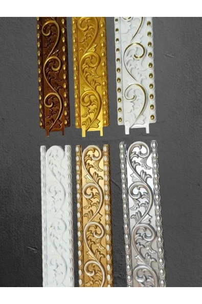 MİVA KONSEPT Dekoratif Poliüretan Saray Duvar&Tavan Çıta Bordürü -Kahve Eskitme (EN:10 CM-BOY:100 CM)-Duvar Süsü - Resim 4