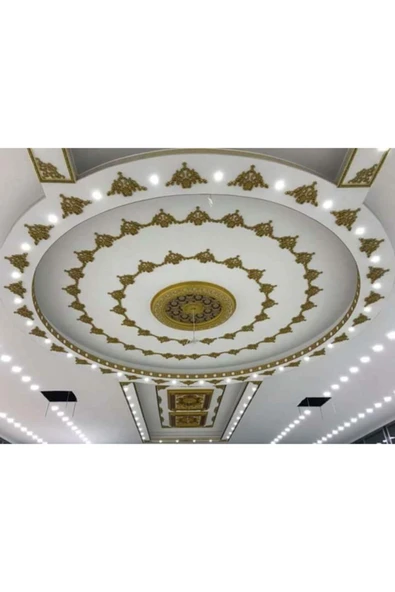 Decomarket Decogold 90 Cm Oval Kahve Eskitme Saray Tavan - 2