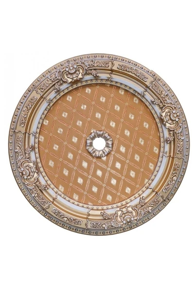 MİVA KONSEPT 60X60 OVAL BRONZ  RENK SARAY TAVAN GÖBEK ürün görseli 1