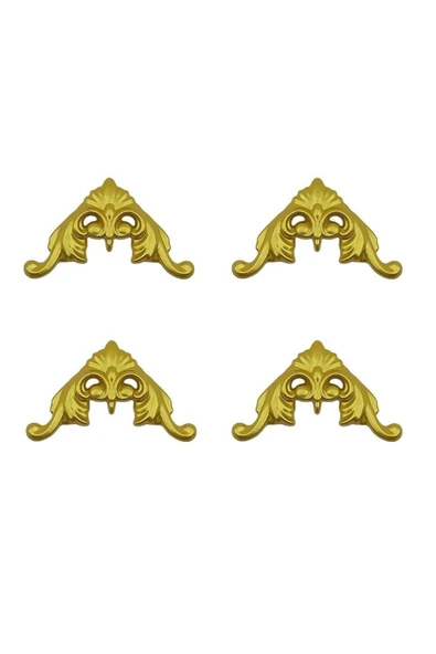 DECOZZA Dekoratif Motif Altın 4'lu Motif Seti ürün görseli 1