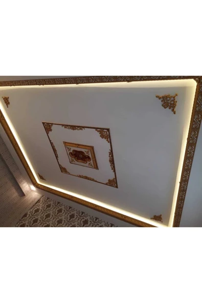 Decomarket Decogold Eskitme Saray Tavan Bordür Çıta Kartonpiyer 10,5*100 Cm - Resim 4